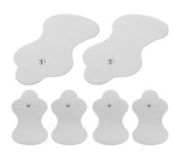 PACKOVE Lot de 6 Électrodes Auto-adhésives 6x9 Cm de Calebasse, Coussins de Massage Réutilisables pour Électrostimulation Corporelle, Patchs Relaxants Adaptés la Physiothérapie