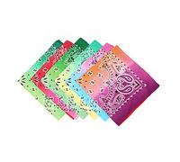 PACKOVE Lot de 6 Foulards Carrés Dégradés Style Hip-hop pour Danse Foulard Tendance pour L'extérieur pour Hommes Et Femmes