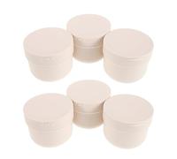 PACKOVE Lot de 6 Pots de Gommage Corporel 300 Ml en Plastique Pp avec Cuillères Doseuses, Étanches et Légers, Contenants Rechargeables pour Soins Peau et Cosmétiques de Format Voyage
