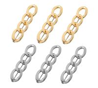 PACKOVE Lot De 6 Serrage-boutons De Pantalon Métalliques En Alliage De Zinc, Clip De Serrage Taille Petit Pour Femmes, Ajusteur Décoratif Pour Jeans, Jupes Et Robes Au Quotidien Et Événements