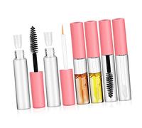 PACKOVE Lot de 6 Tubes de Mascara Vides Contenants Rechargeables en Plastique avec Baguettes pour Maquillage de Voyage Taille Compacte Non Fuyant Fournitures Cosmétiques