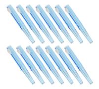 PACKOVE Lot de 60 Brossettes Interdentaires à Tête Souple Bleu, Cure-dents Nettoyant Buccal Push-pull, Outil de Nettoyage Interdentaire Compatible Appareils Orthodontiques, Hygiène
