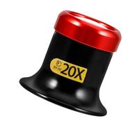 PACKOVE Loupe Frontale Métal 20x pour Réparation De Montres Loupe Dentaire Lampe Intégrée Outil Horloger Ergonomique sans Utilisation des Mains, pour Bijouterie Et Travaux De Précision