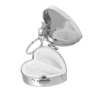 PACKOVE Love Diamond -inay Medicine Box Casse De Pilule De Poche Mallette De Médecine Cardiaque Pilulier De Voyage Pilulier Portable Porte-pilule à à Main Métal