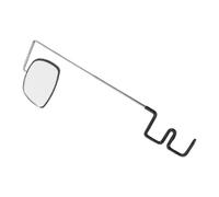 PACKOVE Lunettes de Cyclisme Miroir 360° Ajustable en Verre Abs Noir, Rétroviseur Anti-vibration Facile à Installer pour Casque et Lunettes en Cyclisme