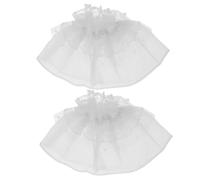 PACKOVE Manchettes en Dentelle Lolita Style Corne, Fausses Manches Amovibles Blanches, Accessoires Femme et Fille pour Mariage et Costume, Taille Unique, Effet Manches Cloche Raffinées