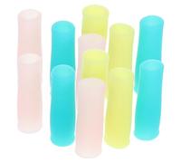 PACKOVE Manchons en Silicone Non Glissants pour Poignées de Ciseaux à Cuticules, Lot de 12pcs Compacts pour Accessoires de Manucure Professionnels