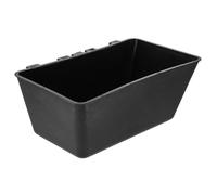 PACKOVE Mangeoire Suspendue Noire en Plastique pour Poulets et Petits Oiseaux, Grosse Capacité, Empêche Le Gaspillage, pour Alimentation Extérieure