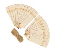 PACKOVE Marque-pages en Bois de Crayon Soi-même, 20 Pièces Vierges 10 Mètres de Corde en Jute, Signets Artisanaux pour Loisirs Créatifs, Décoration de Fêtes et Organisation de Lectures