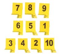 PACKOVE Marqueurs de Preuve Jaunes en Plastique Numéros Clairs et Précis pour Documentation Exacte, Adaptés aux Enquêtes Médico-légales et Jeux à Thème