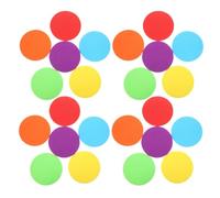 PACKOVE Marqueurs de Sol Ronds Multicolores pour Tapis, 40 Pièces, Points D’assise Réutilisables Fermeture Auto-agrippante, Repères Précis pour Salles de Classe et Couleur Aléatoire