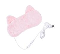 PACKOVE Masque De Sommeil Chauffant Usb Pour Yeux Masque à Vapeur Relaxant Outil De Beauté Pour La Oculaire Chat Rose