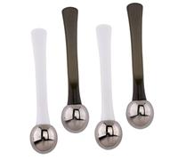 PACKOVE Masseur Contour des Yeux en Alliage de Zinc, 4 Pièces Outil de Massage pour Dégonfler et Soulager la Fatigue Oculaire, Accessoires pour Soins du Visage Femme