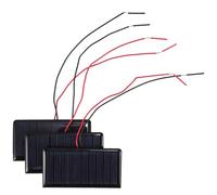 PACKOVE Mini Panneau Solaire Extérieur et Installation DIY 5v 60ma 3 Pièces en Silicium Polycristallin pour Charge Rapide pour Activités en Plein Air