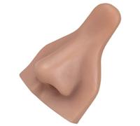 PACKOVE Modèle De Nez En Silicone Souple Pour Entraînement Au Perçage Partie Du Corps Réaliste Couleur Peau Foncée Outil Pédagogique Pour Simulation De Piercing