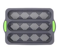 PACKOVE Moule à Multifonction en Silicone Trois Compartiments, Antiadhésif, Maintien la Forme Originale, pour Fabrication de Maison et Boulangerie Professionnelle