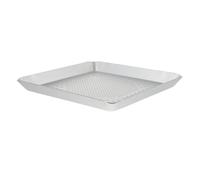 PACKOVE Moule à Pizza Creux Perforé en Alliage D'aluminium Argenté, Pratique et Odorless, pour Cuisson Four et Démoulage Facile