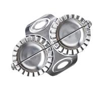 PACKOVE Moule à Raviolis en Acier Inoxydable 304 Design Cranté pour Sceller la Pâte Rapidement, Ustensile Cuisine Résistant pour Maison et Restaurant