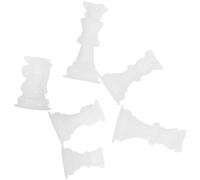 PACKOVE Moules en Silicone pour Pièces d'Échecs 3D, Lot de 6 pour Créations Artisanales de Bougies et Bonbons, pour Loisirs Créatifs