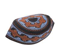 PACKOVE Muslim Hat for Boys Embroidered Islamic Prayer Cap Breathable Cotton Headwear for Eid Mosque Worship and Daily Use Traditional Middle Eastern Style
