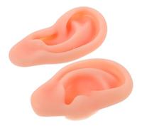 PACKOVE Oreilles simulées en silicone oreilles en silicone pour la pratique perçage Gel de silice Beige