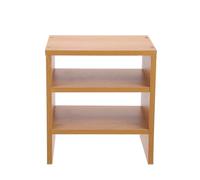 PACKOVE Organiseur de Bureau en Bois, Étagère de Rangement à Deux Niveaux | Gain de Place Plan de Travail, Accès Rapide aux Fournitures, pour Carnets et Papeterie