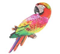 PACKOVE Ornement de Toucan Suspendu en Fer Rouge, Décoration Murale Réaliste et Simple pour Chambre ou Arbres, Usage Extérieur Design Vivant et Charmant