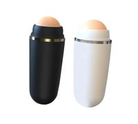 PACKOVE Outil D'absorption D'huile Visage Rouleau Volcanique 2 Pièces Mini Portable Outil Soin Peau Visage Absorbant Huile Classique Noir Ivoire Pour Peau Grasse Zone t