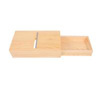 PACKOVE Outil de Biseautage en Bois Tiroir Intégré, Coupe-savonnette Artisanal Réglable pour Savons Faits Main aux Huiles Essentielles, Rabot de Finition Précis pour Fabrication