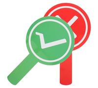 PACKOVE Palettes de Réponse Vrai/Faux Double Face 2 Pièces pour Salle de Classe, Outils Milieu Scolaire pour Évaluation Interactive des Élèves