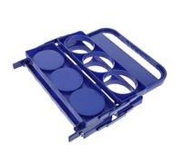 PACKOVE Panier à Bière Portable en Plastique Bleu Poignée Antidérapante, Compartiments Individuels pour Rangement Pratique la Maison Restaurant
