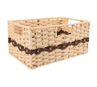 PACKOVE Panier de Rangement Tissé avec Poignée, Petit Format, Osier | Solution Polyvalente Grosse Capacité, Résistance à L’usure Chocs, pour Bureau et Chambres