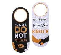 PACKOVE Panneau de Porte « Ne Pas Déranger » Double Face en PVC 2 Pièces pour Bureaux et Salles de Réunion