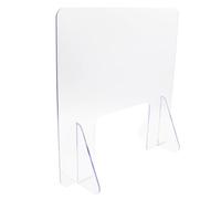 PACKOVE Panneau en Acrylique Transparent de Protection Anti-éternuements Installation Facile, pour Interaction Sécurisée pour Bureau Entre Employés et Clients