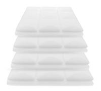 PACKOVE Panneaux de Mousse Acoustique Blanche pour Isolation Phonique Murale, Lot de 4 Pièces en Éponge pour Studio, Ktv et Salles de Piano