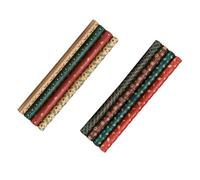 PACKOVE Papier Présent de Noël en Papier Kraft Épais 8 Feuilles à Motifs Rétro de Flocons Bonhomme de Neige et Sapin pour Emballage Présents Bricolage et Décorations Festives