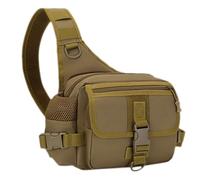 PACKOVE Paquet à Bandoulière Multifonction Homme Extérieur Paquet Bandoulière Portable Résistant à L'Usure Couleur Wolf Brown Léger Capacité pour Randonnée Vélo et Loisirs