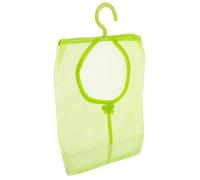 PACKOVE Paquet à Linge Vert en Nylon Crochet Ventilé, Organisateur Suspendu pour Salle de Bain et Voyage, Pochette à Pinces à Linge Pratique et Minimaliste