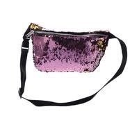 PACKOVE Paquet Banane à Paillettes Rose pour Femmes Sangle Réglable et Portable, pour Activités de Plein Air et Sport