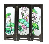 PACKOVE Paravent Décoratif Chinois en Acrylique Élégant pour Bureau et Salon, Écran Pliant Miniature Charme Culturel Authentique, Décoration Feng Shui pour Nouvel an