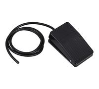 PACKOVE Pédale de Commande au Pied avec Câble 1 M, Interrupteur Momentané Plastique Tfs-01, Surface Antidérapante en Caoutchouc Noir, pour Machines Industrielles Cnc et Éclairage