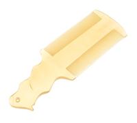 PACKOVE Peigne à Cheveux en Corne de Buffle à Long Manche, Double Face Dents Fines pour Élimination Précise des Pellicules et Poux, Confortable pour Voyage et Bureau
