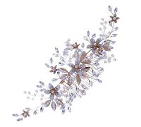 PACKOVE Peigne à Cheveux Mariage avec Fleur et Perle Peigne de Côté Accessoire Coiffure Mariée