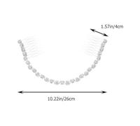 PACKOVE Peigne À Cheveux Simple Accessoires De Cheveux De Mariage Coiffe Pour Mariée Peigne À Chaîne Peigne À Cheveux De Mariage Peigne À Cheveux De Mariée Accessoires De Cheveux