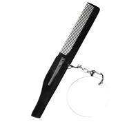 PACKOVE Peigne à Dents Fines Petit Miroir Peigne Pliant Peigne à Barbe Pliant Pinceau à Barbe Pour Les Hommes Peigne à Barbe De Voyage Peignes Peigne Hommes Mini Peigne: En Plastique