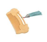 PACKOVE Peigne De Sculpté à Motif Ruyi Lock Peigne Fin Pour Coiffer Cheveux Et Barbe Élégant Pour Soins Capillaires Et Massage
