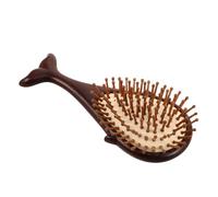 PACKOVE Peigne En Bois De Santal En Soie Dorée Peigne À Dents Larges Antipelliculaire Brosse À Palette