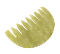 PACKOVE Peigne Massage Chevelu Jade Naturel Outil Guasha Pour Brosse à Cheveux Masseur De Tête Pour Sac à Main