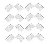 PACKOVE Peigne Plastique Transparent 14 Dents Lot 50 Petit Peigne Décoratif Coiffage Mariage Femme Accessoire Chignon Tenue Fiable Usage Professionnel