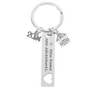 PACKOVE Pendaison De Crémaillère Nouveaux Propriétaires Porte-Clés Pour Nouvelle Maison 2024 De Maison Pour Couple Amis Nouvelle le Aventure Porte-Clés